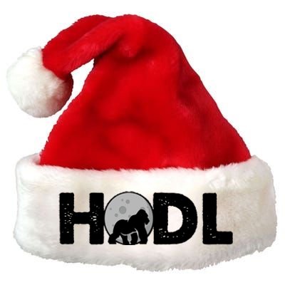 Hodl Stonk to the Moon Ape Crypto Currency Premium Christmas Santa Hat