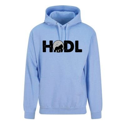 Hodl Stonk to the Moon Ape Crypto Currency Unisex Surf Hoodie