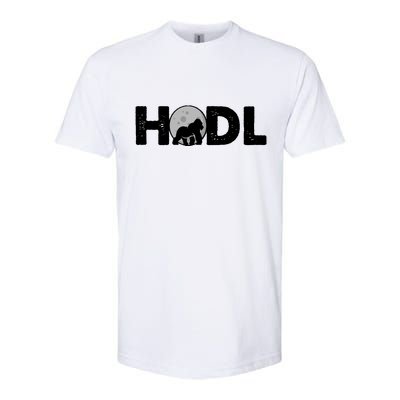 Hodl Stonk to the Moon Ape Crypto Currency Softstyle CVC T-Shirt