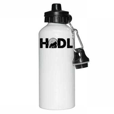 Hodl Stonk to the Moon Ape Crypto Currency Aluminum Water Bottle