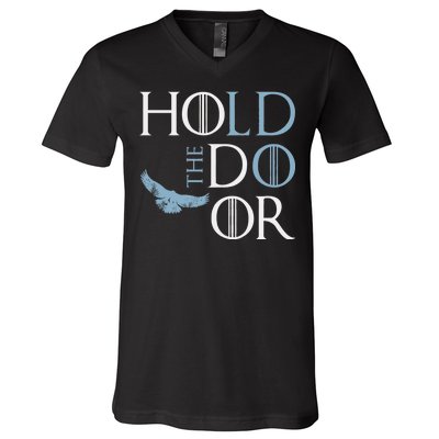 Hodor Hold The Door V-Neck T-Shirt