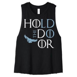 Hodor Hold The Door Women's Racerback Cropped Tank