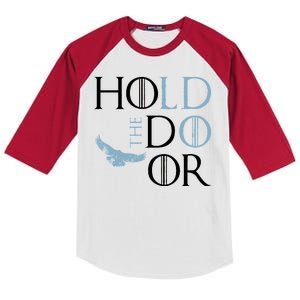 Hodor Hold The Door Kids Colorblock Raglan Jersey