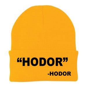 Hodor Logo Knit Cap Winter Beanie