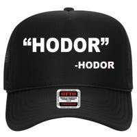 Hodor Logo High Crown Mesh Back Trucker Hat