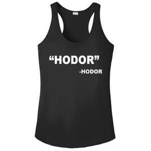 Hodor Logo Ladies PosiCharge Competitor Racerback Tank