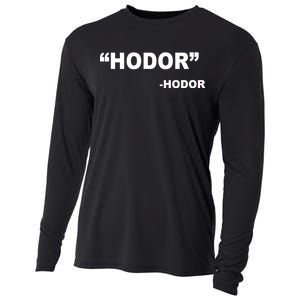 Hodor Logo Cooling Performance Long Sleeve Crew