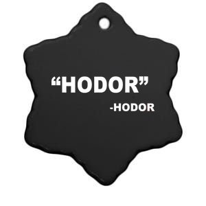 Hodor Logo Ceramic Star Ornament