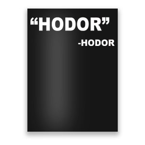 Hodor Logo Poster