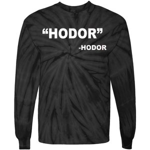 Hodor Logo Tie-Dye Long Sleeve Shirt