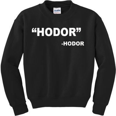 Hodor Logo Kids Sweatshirt