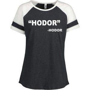 Hodor Logo Enza Ladies Jersey Colorblock Tee