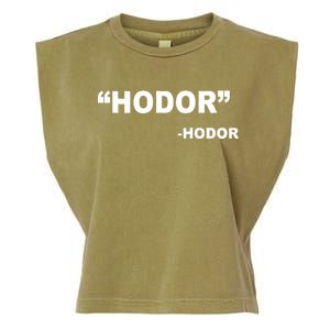 Hodor Logo Garment-Dyed Women's Muscle Tee