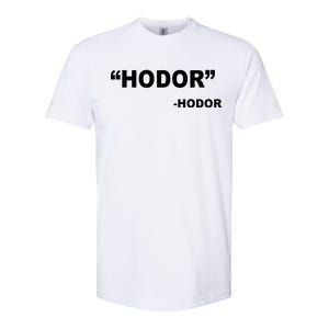 Hodor Logo Softstyle CVC T-Shirt