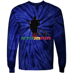 Honor Of Ethiopia Premium Tie-Dye Long Sleeve Shirt