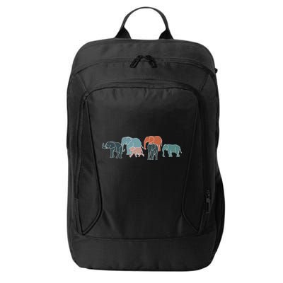 Herd Of Elephants For Africa And Elephant Lovers City Backpack