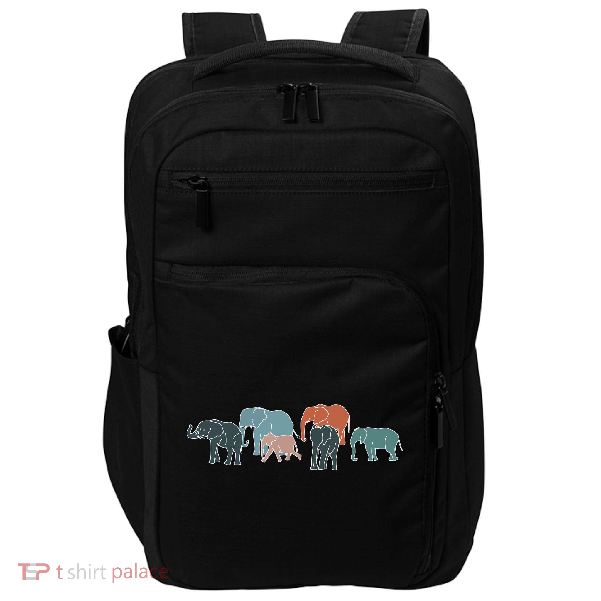 Herd Of Elephants For Africa And Elephant Lovers Impact Tech Backpack