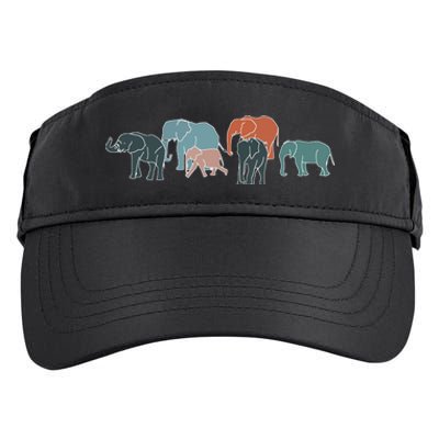 Herd Of Elephants For Africa And Elephant Lovers Adult Drive Performance Visor