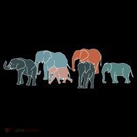 Herd Of Elephants For Africa And Elephant Lovers Flatbill Hat