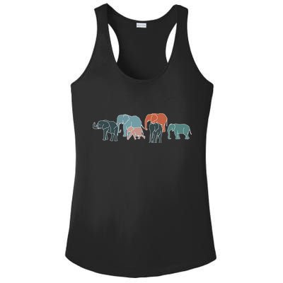 Herd Of Elephants For Africa And Elephant Lovers Ladies PosiCharge Competitor Racerback Tank