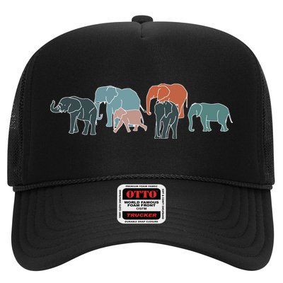 Herd Of Elephants For Africa And Elephant Lovers Trucker Hat