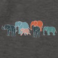 Herd Of Elephants For Africa And Elephant Lovers Vector Backpack