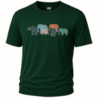 Herd Of Elephants For Africa And Elephant Lovers Cooling Performance Crew T-Shirt