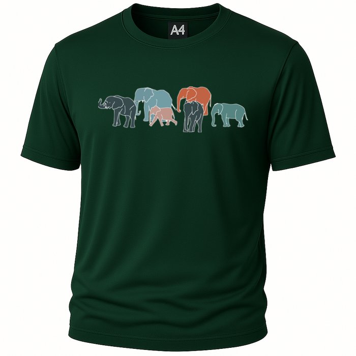 Herd Of Elephants For Africa And Elephant Lovers Cooling Performance Crew T-Shirt