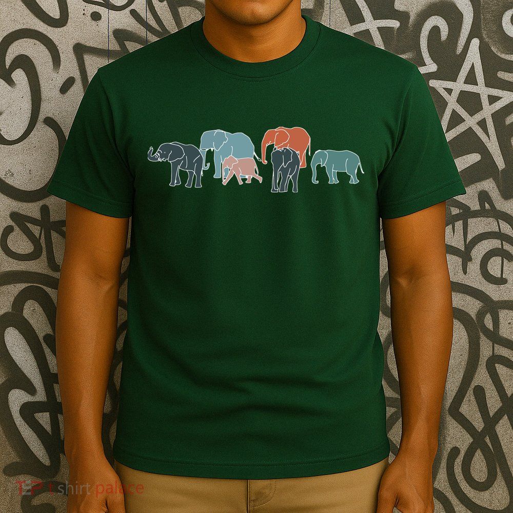 Herd Of Elephants For Africa And Elephant Lovers T-Shirt