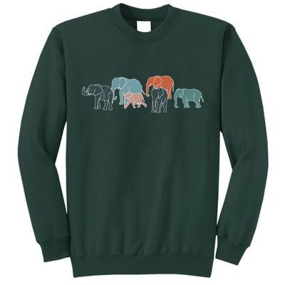 Herd Of Elephants For Africa And Elephant Lovers Tall Sweatshirt