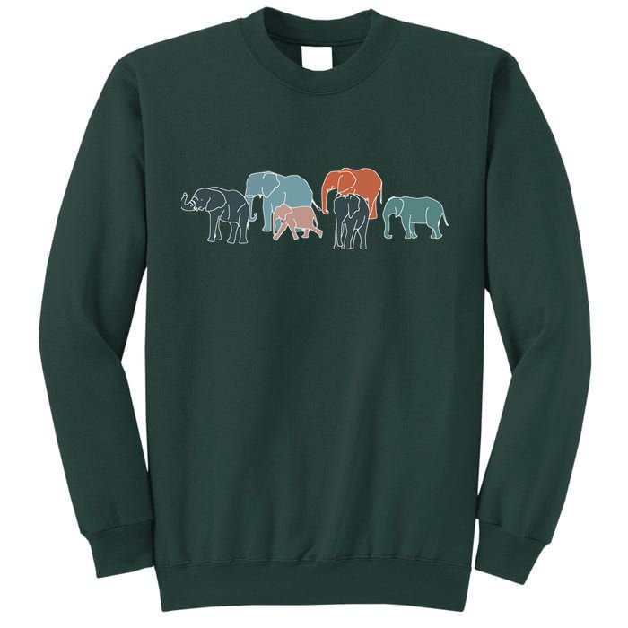 Herd Of Elephants For Africa And Elephant Lovers Tall Sweatshirt
