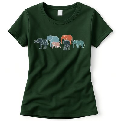 Herd Of Elephants For Africa And Elephant Lovers Womens T-Shirt