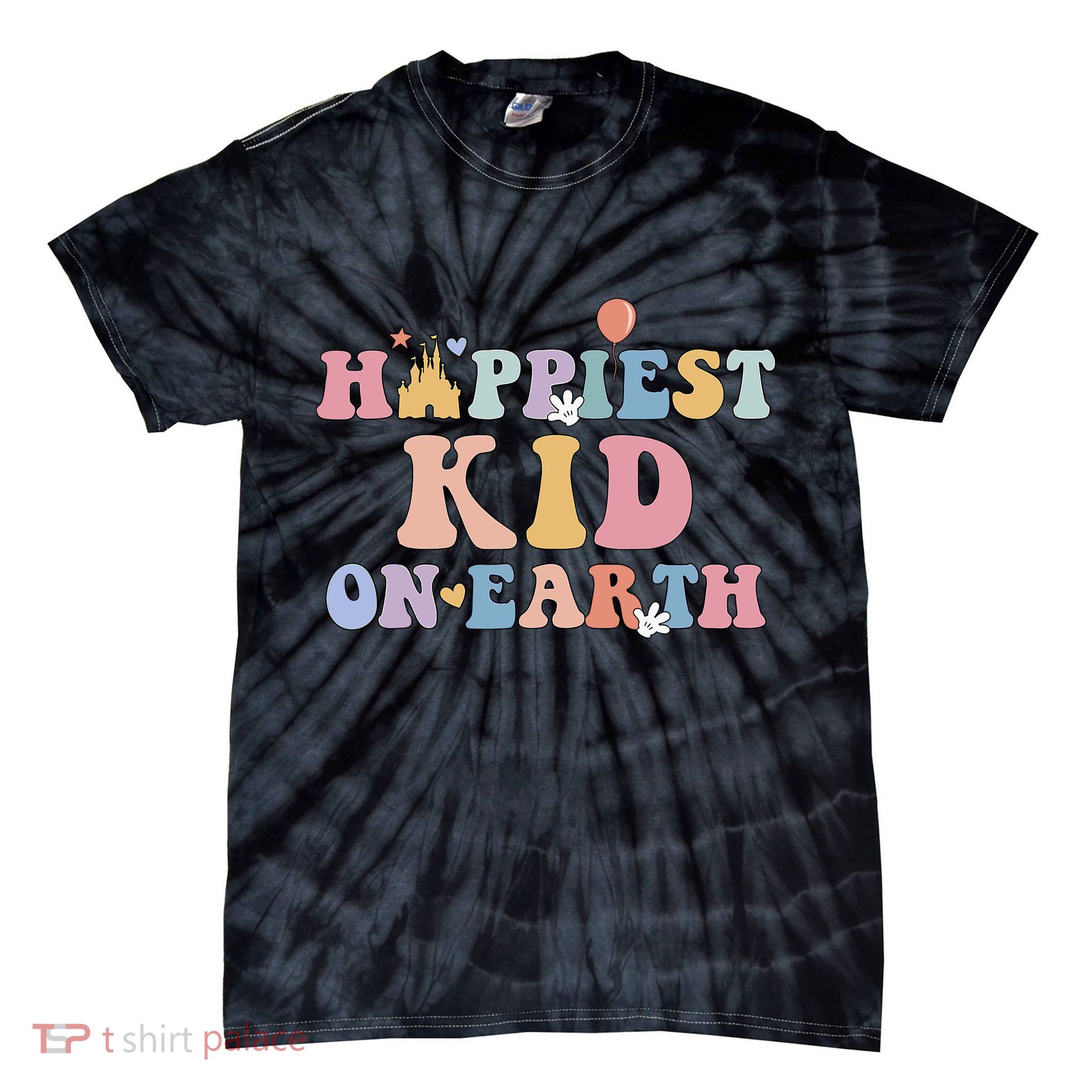 Happiest On Earth Mothers Day Matching Family Trip Tie-Dye T-Shirt