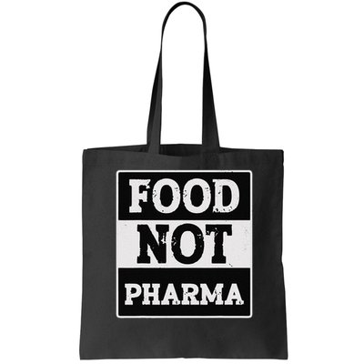 Healthy Organic Eating Herbalist Food Not Pharma Bag