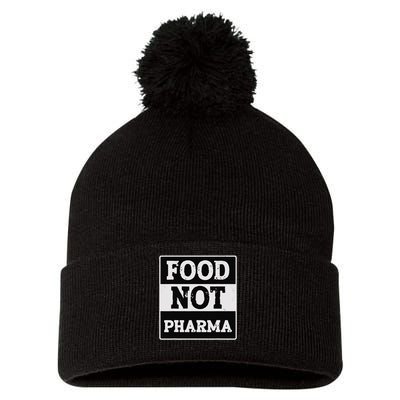 Healthy Organic Eating Herbalist Food Not Pharma Pom Pom 12in Knit Beanie