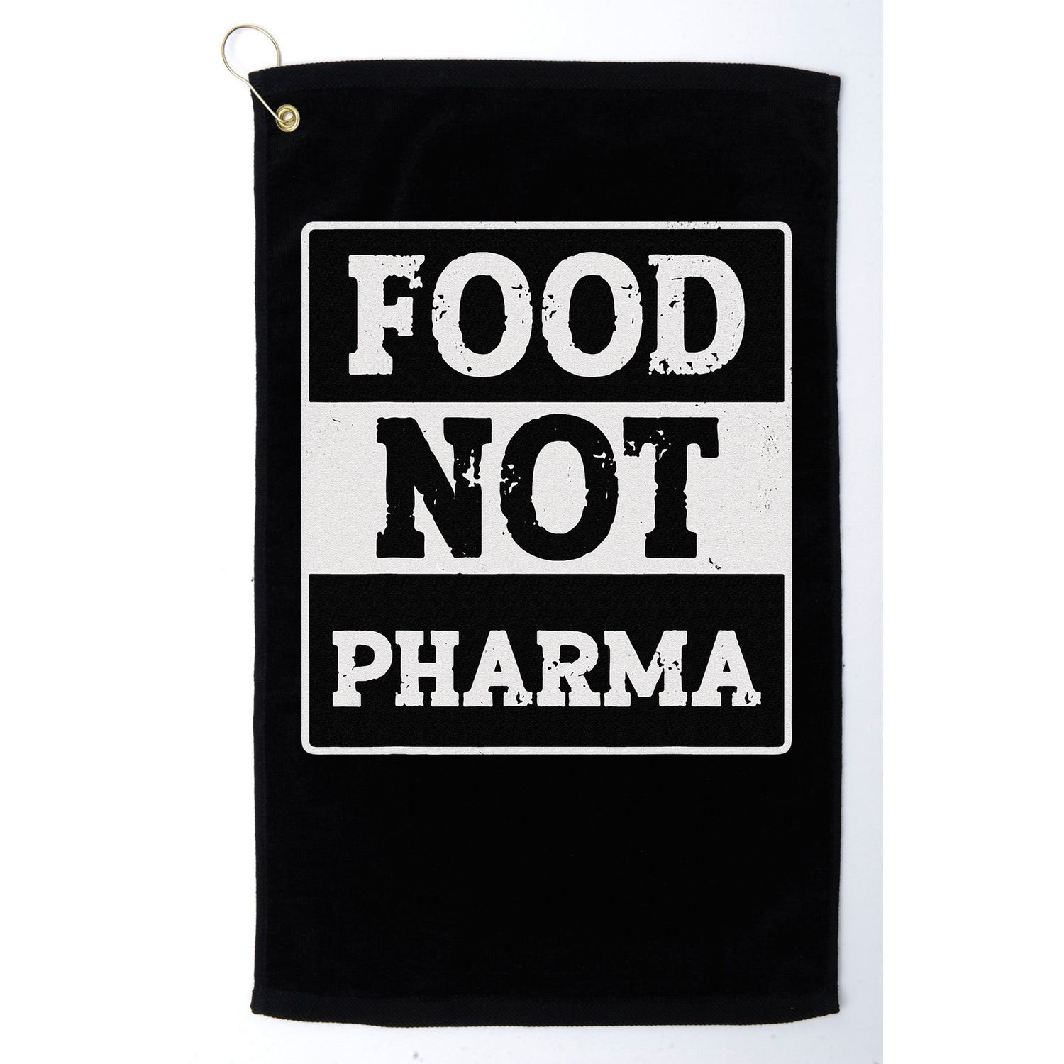Healthy Organic Eating Herbalist Food Not Pharma Golf Towel