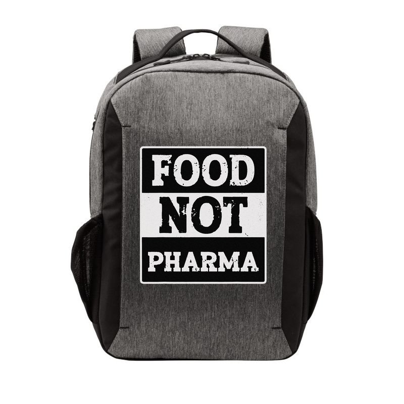 Healthy Organic Eating Herbalist Food Not Pharma Vector Backpack