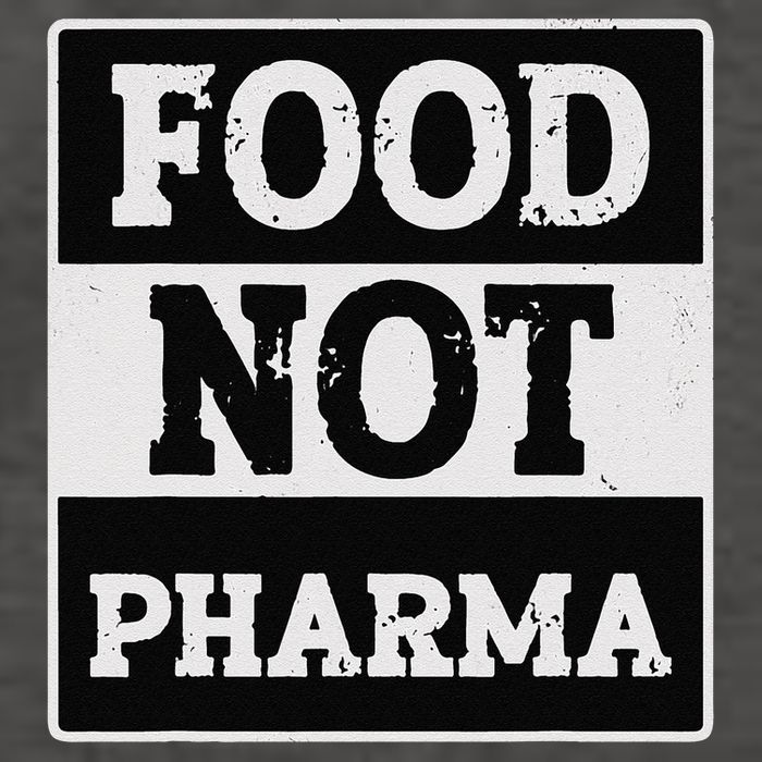 Healthy Organic Eating Herbalist Food Not Pharma Vector Backpack