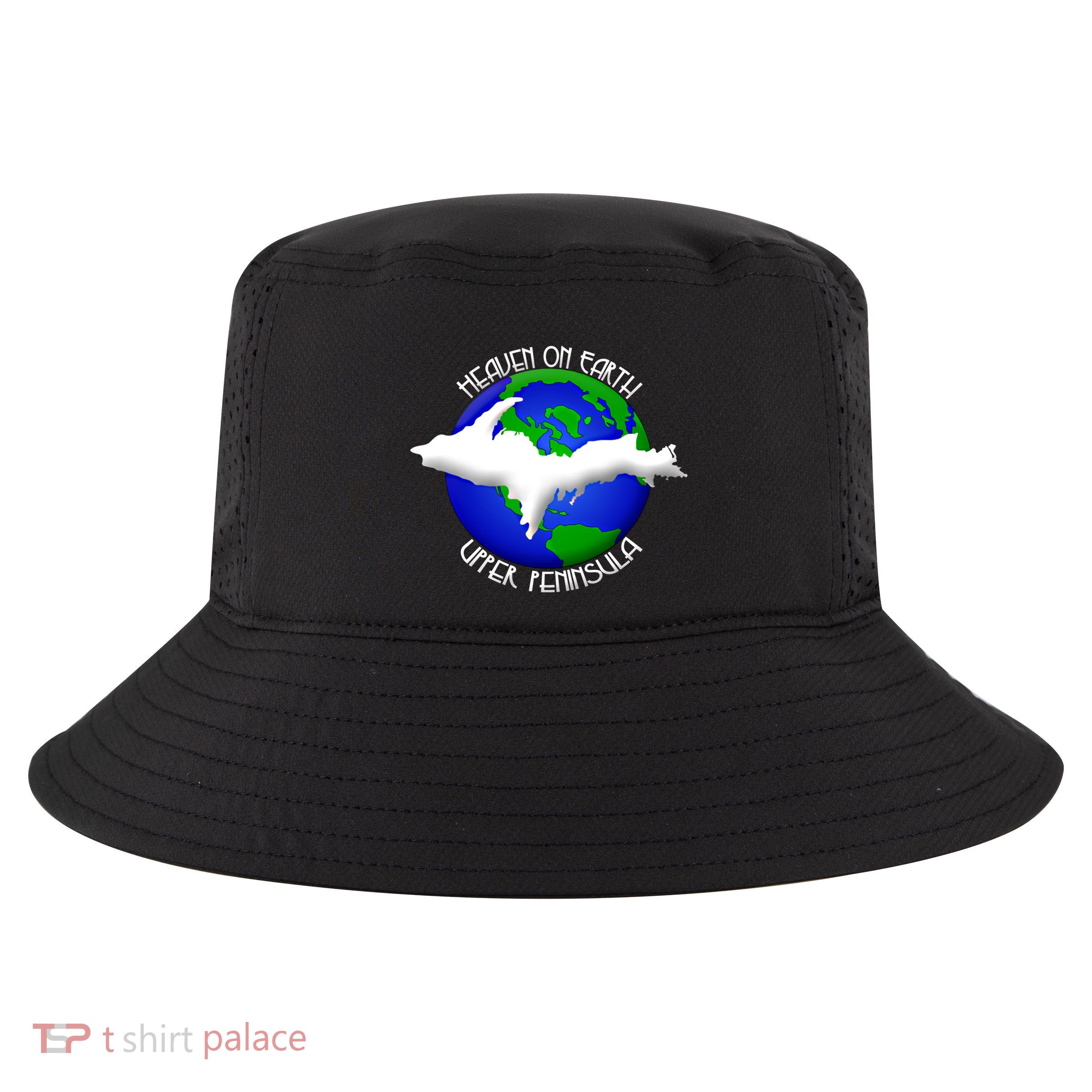 Heaven On Earth Upper Peninsula Michigan Yoopers 906 Cute Gift Cool Comfort Performance Bucket Hat