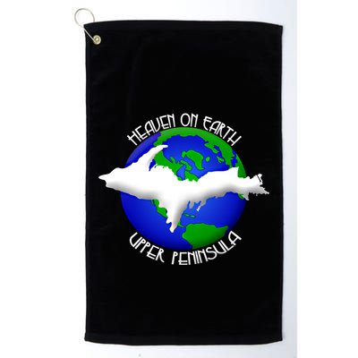Heaven On Earth Upper Peninsula Michigan Yoopers 906 Cute Gift Golf Towel