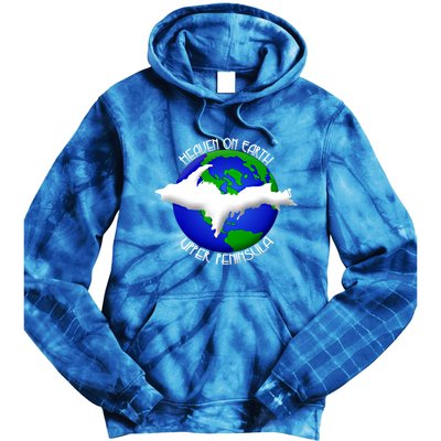 Heaven On Earth Upper Peninsula Michigan Yoopers 906 Cute Gift Tie Dye Hoodie