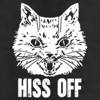Hiss Off Funny Cat Lover Gift 7 Panel Mesh Trucker Snapback Hat