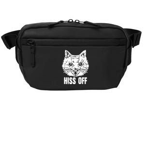 Hiss Off Funny Cat Lover Gift Crossbody Pack