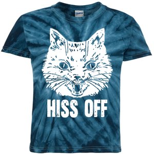 Hiss Off Funny Cat Lover Gift Kids Tie-Dye T-Shirt