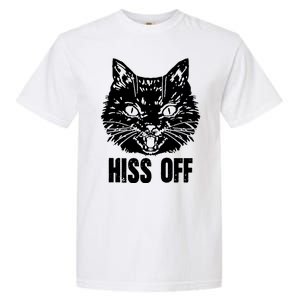 Hiss Off Funny Cat Lover Gift Garment-Dyed Heavyweight T-Shirt