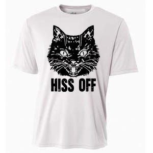 Hiss Off Funny Cat Lover Gift Cooling Performance Crew T-Shirt