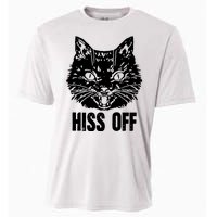 Hiss Off Funny Cat Lover Gift Cooling Performance Crew T-Shirt