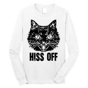 Hiss Off Funny Cat Lover Gift Long Sleeve Shirt