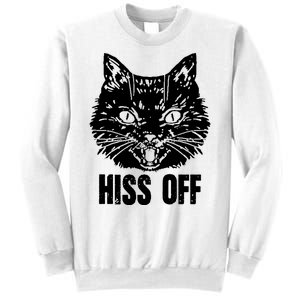 Hiss Off Funny Cat Lover Gift Sweatshirt