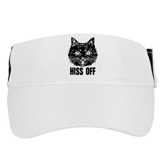 Hiss Off Funny Cat Lover Gift Adult Drive Performance Visor